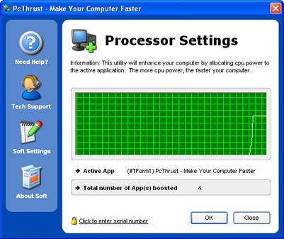 PCThrust 2.11.14.2011 software screenshot