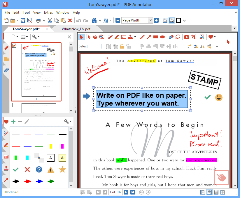 PDF Annotator 6.1.0.612 software screenshot