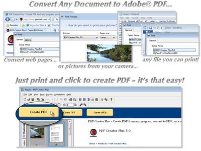PDF Creator Plus 5.0.008 software screenshot