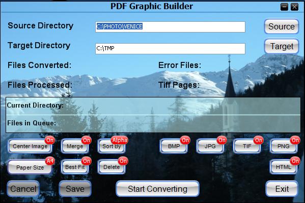 PDF Graphic Builder 1.0 software screenshot