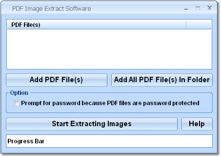 PDF Image Extract Software 7.0 software screenshot