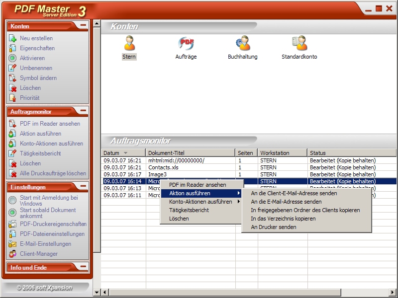 PDF Master Server Edition 3.0 software screenshot