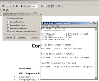 PDF Paper Stats 1.02 software screenshot