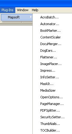 PDF Plug-in Suite 1.0 software screenshot