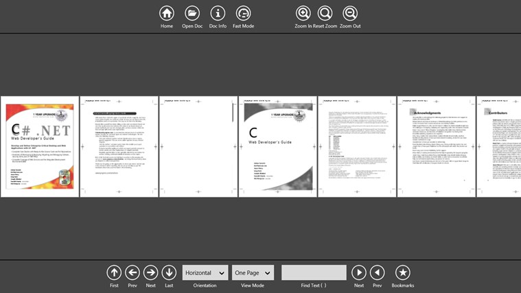 PDF Reader 2.0 for Windows 8 1.7.1.16 software screenshot