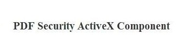 PDF Security ActiveX 2.0.2011.1111 software screenshot