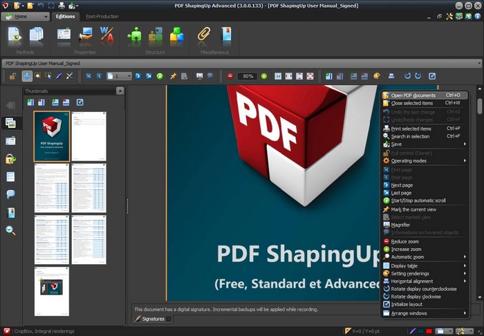 PDF ShapingUp 4.0.1.128 software screenshot
