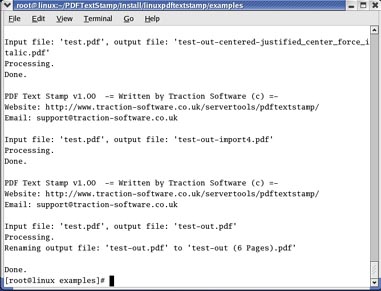 PDF Text Stamp 1.23 software screenshot