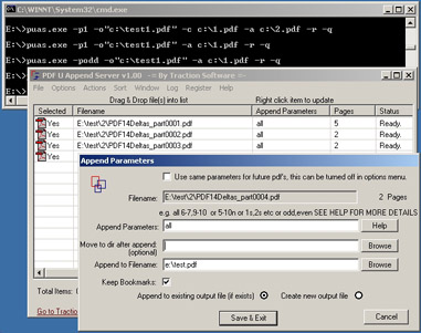 PDF U Append Batch 1.07 software screenshot