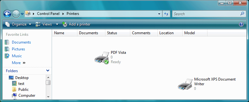 PDF Vista 7.02 software screenshot