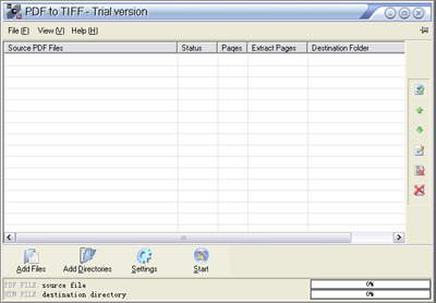 PDF to TIFF command line 4.6 software screenshot