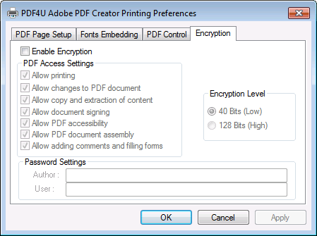 PDF4U Pro 3.00 software screenshot