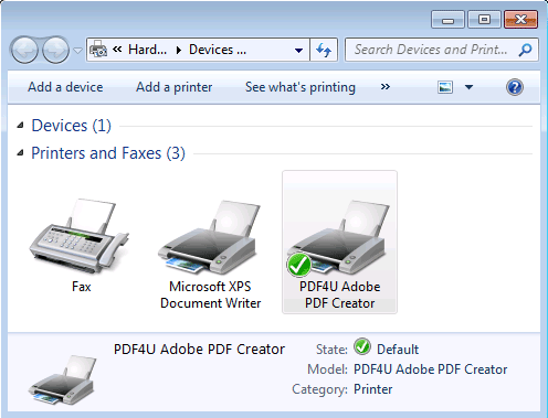PDF4U 3.01 software screenshot