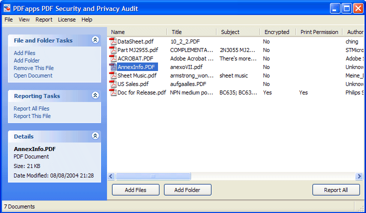 PDFapps PDF Manager 2.0 software screenshot