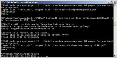 PDFnUP 1.13 software screenshot