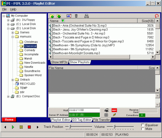 PIPL 2.50 D software screenshot