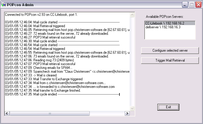 POPcon 3.73 software screenshot