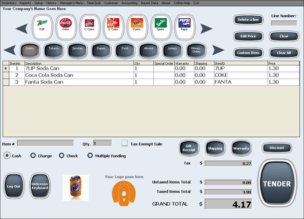 POS Maid 2.348 software screenshot