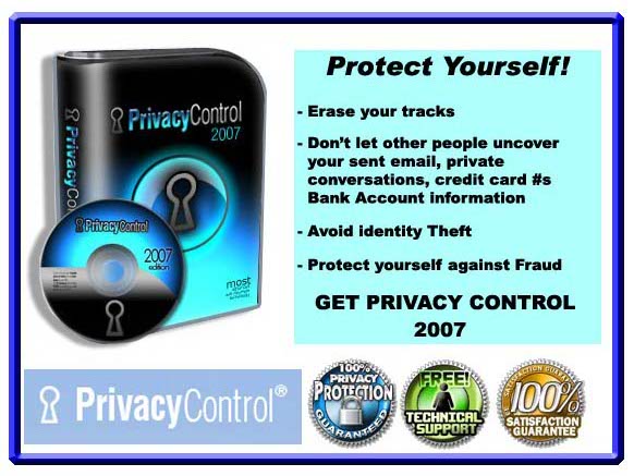 PRIVACY CONTROL 2011.00216 software screenshot