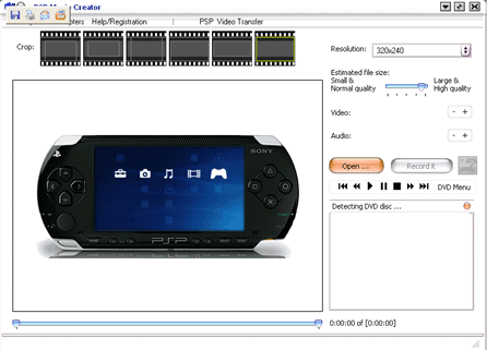 PSP Movie Creator Pro 2.0 software screenshot