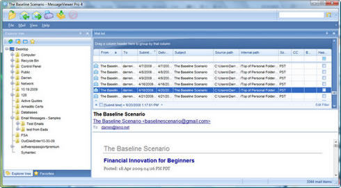 PSTViewer Pro 8.0.7 software screenshot