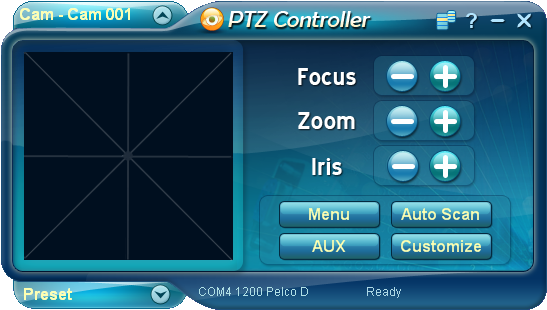 PTZ Controller 3.7.1047 software screenshot