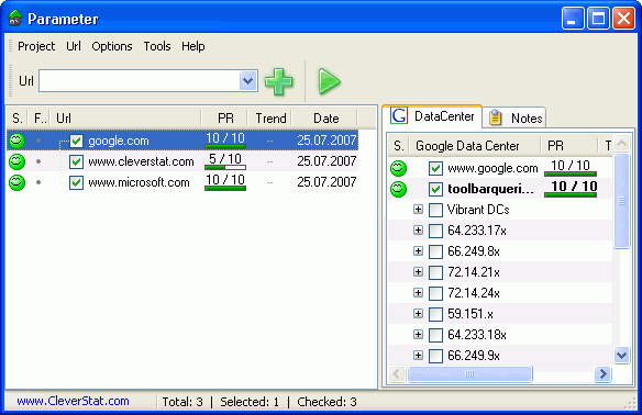 PaRaMeter 1.4 software screenshot
