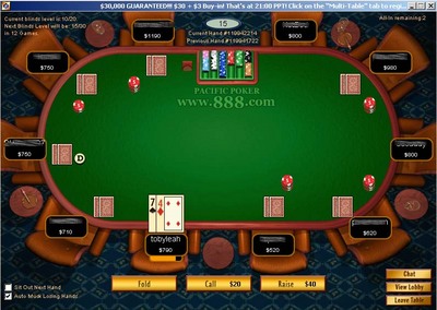 Pacific Poker 2007 w/ Bonus 2.00 software screenshot