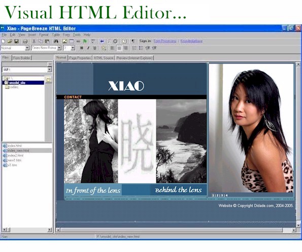 PageBreeze Free HTML Editor 4.0b software screenshot