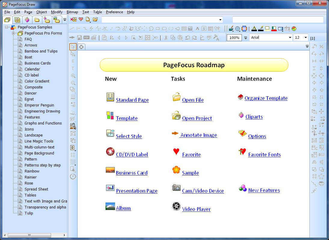 PageFocus Draw 5.86.020 software screenshot