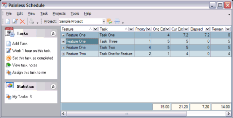 Painless Schedule 2.0 software screenshot
