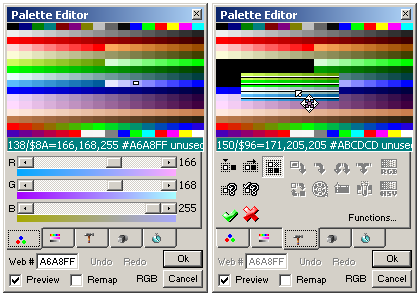 Palette Editor Plugin for Pro Motion 1.0 software screenshot