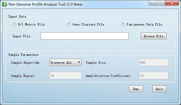 Pan-Genome Profile Analyze Tool 1.0.1 software screenshot