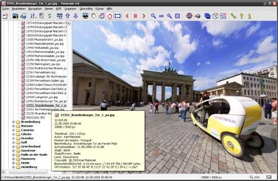 Panorado 4.0 software screenshot
