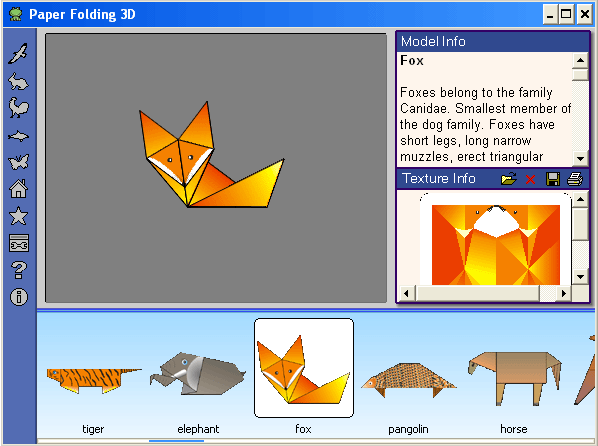 Paper Folding 3D 1.20 software screenshot