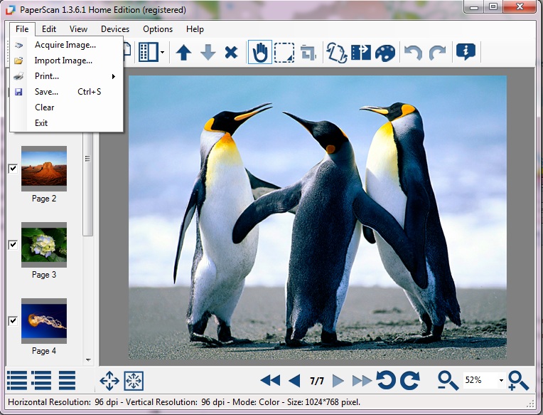PaperScan Home Edition 1.8.4 software screenshot