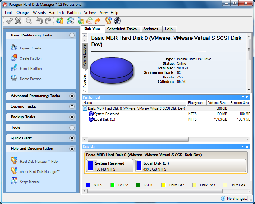 Paragon Hard Disk Manager Professional 15 10.1.25.813 software screenshot