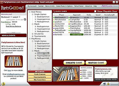 Party Gammon 1.1.6 software screenshot