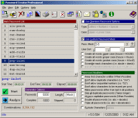 Password Creator Professional 5.41 software screenshot