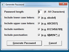 Password Manager Dataware 1.01 software screenshot