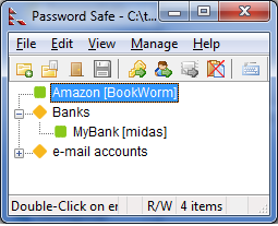 Password Safe 3.42.1 software screenshot