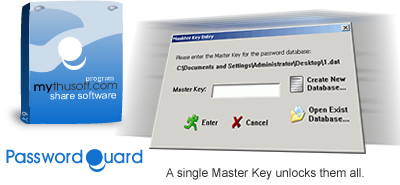 PasswordGuard 2.0 software screenshot