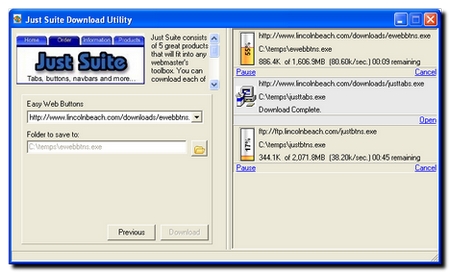 Pathfinder Download Manager 1.41 software screenshot