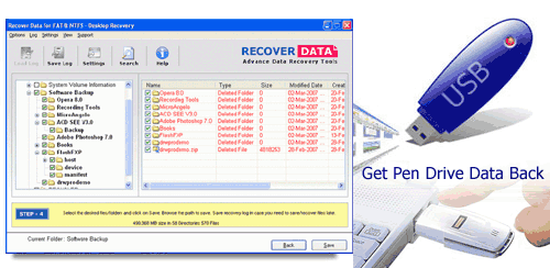 Pen Drive Data Recovery Software 1.0 software screenshot
