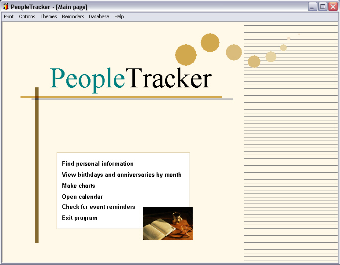 PeopleTracker 2.0 software screenshot