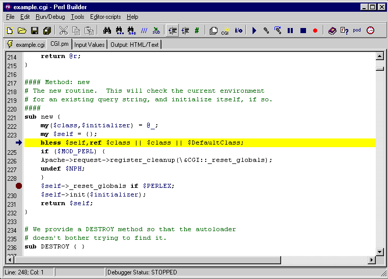 Perl Builder 2.0k software screenshot