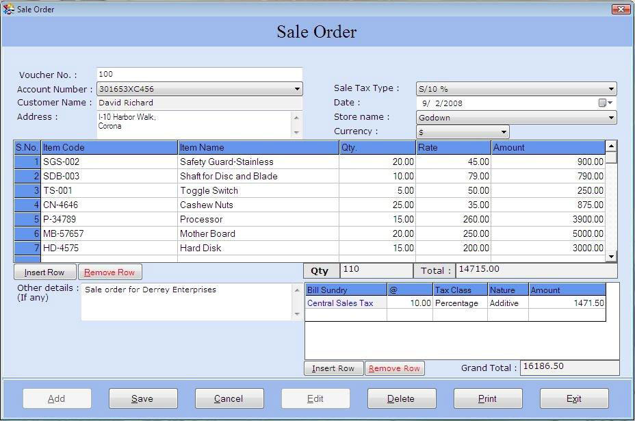 Personal Accounting Software 3.0.1.5 software screenshot