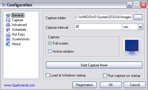 Personal Desktop Spy 2.10 software screenshot