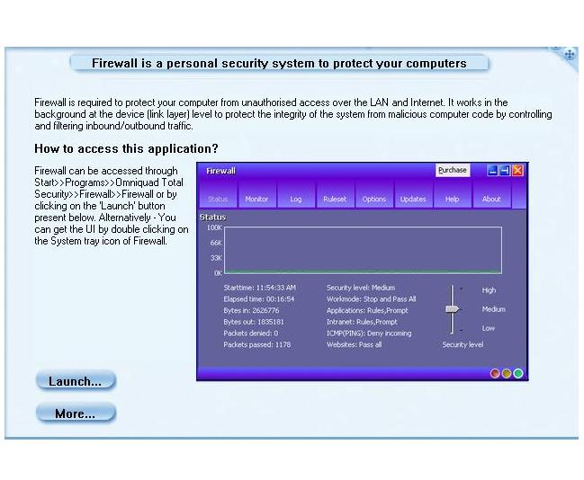 Personal Firewall PF 2.5.0.4572 software screenshot