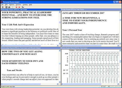 Personal Numerologist 5.0.9 software screenshot